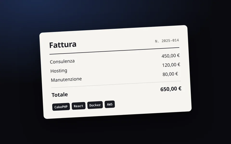 Ilustración de una factura